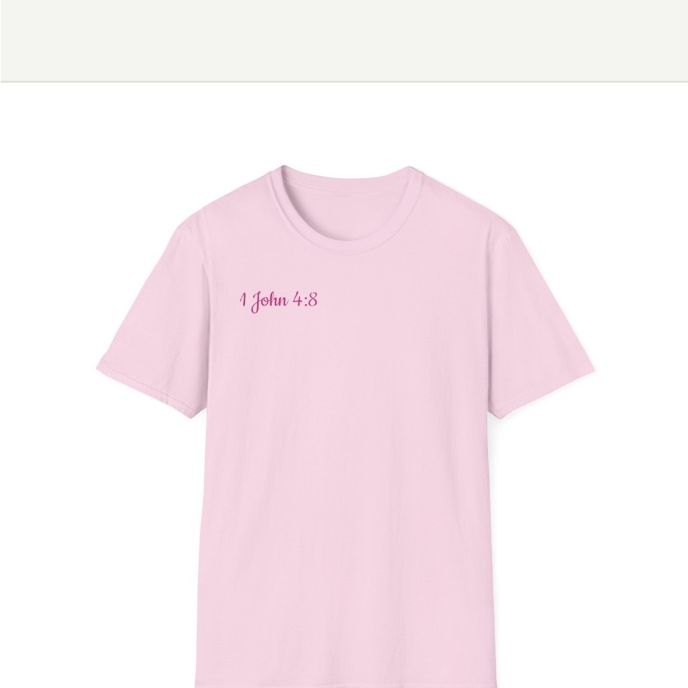 Light Pink Inspirational Short Sleeve Tee